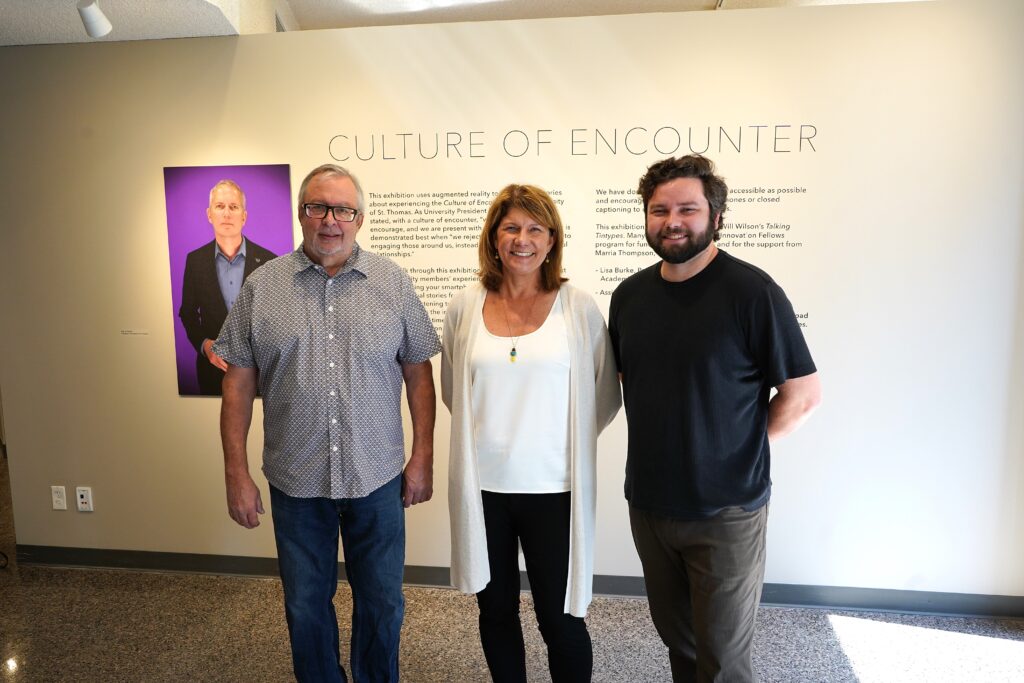 Faculty and Staff Innovation Partners: Lisa Burke, Senior Director, STELAR; Peter Monahan, instructional media producer; and Eric Torno, Associate Director, Research Computing and Emerging Technologies. 